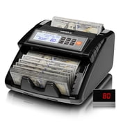 Aneken Money Counter Machine with Counterfeit Detection - 1000 Notes/Min, 3.7” LCD + External Display, Multi-Denomination Valuation