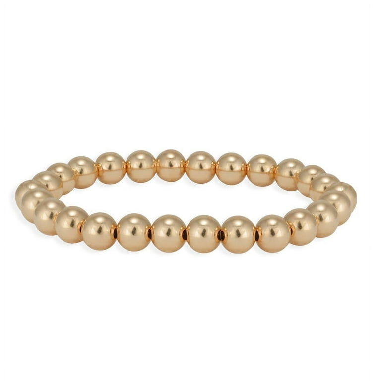 Gold Filled Bead Bracelet 6mm