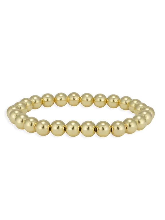 Anela 14 kt Gold Filled 6mm Beaded Bracelet
