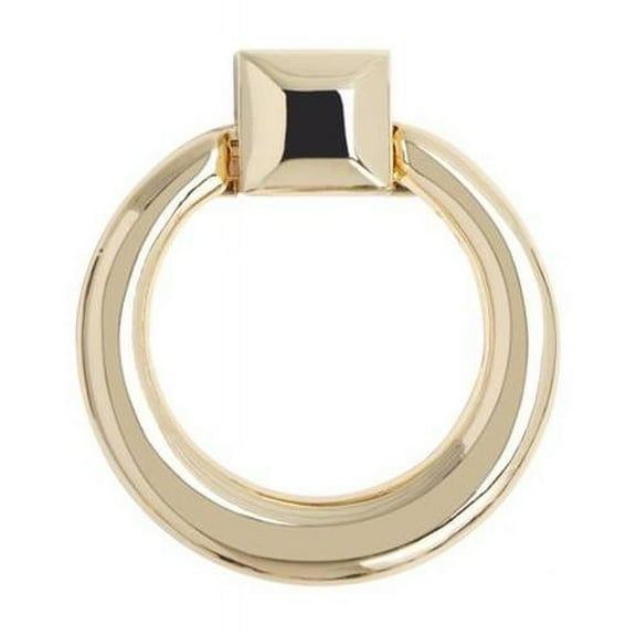 Anello 1.62 x 1.75 in. Ring Cabinet Pull - Polished Gold