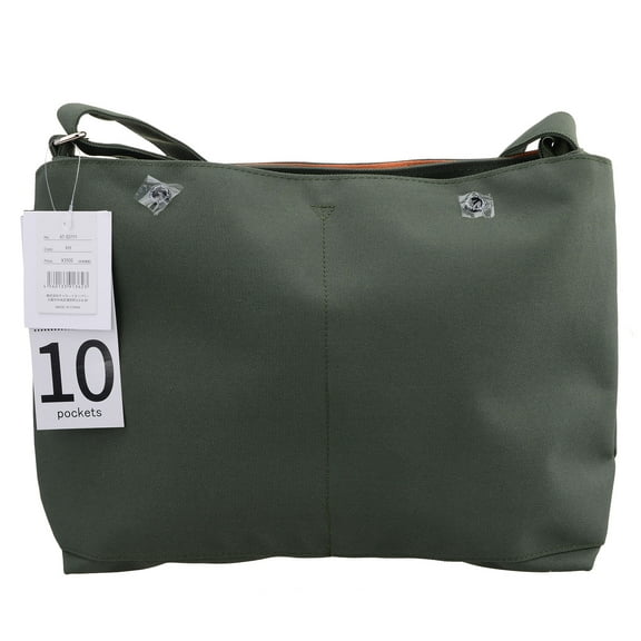 Anello Offiical Leaf Green 10 Pockets Shoulder Fashion Cross-Body Message Tablet Bag Unisex AT-S0111-KH