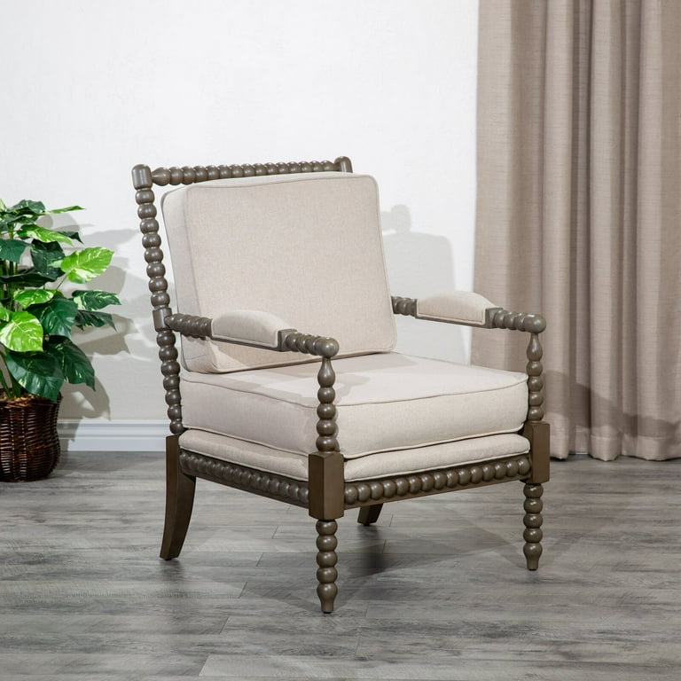 Spindle armchair white store