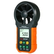 Anemometer,Portable Wind Speed Anemometer Portable Wind Meter Wind Air Cfm Meter Wind Weather Data Outdoors With Lcd Weather Handheld Anemometer Portable Air Thermometer Black & Orange