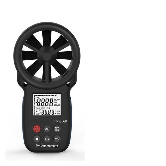 Anemometer Wind Speed & Temperature,Wind Chill Indicstion Hand-Held Current/Average/Max/Min LCD