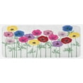 thumbnail image 1 of Anemone Flower Kitchen Mat, Group of Graphic Colorful Flowers on Branches Blooming Field in Summer Theme, Plush Decorative Kitchen Mat with Non Slip Backing, 47" X 19", Multicolor, by Ambesonne, 1 of 1