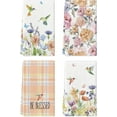 thumbnail image 1 of Anemone Flowers Hummingbird Kitchen Towels Dish Towels, 18x26 Inch Seasonal Spring Bless Home Wild Floral Decoration Hand Towels Set of 4, 1 of 6