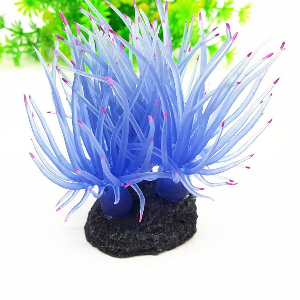 Anemone Ornament Detailed aquarium Ornament Creates A Glowing Effect