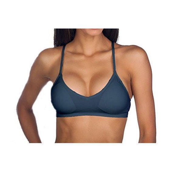 Anemone Seamless V-Neck Padded Sports Bra Cami w/Adjustable Straps & Removable Padding in Different Colors & Sizes