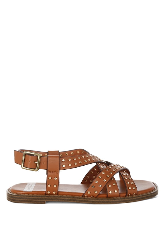 Anemone Studded Flat Gladiator Sandals