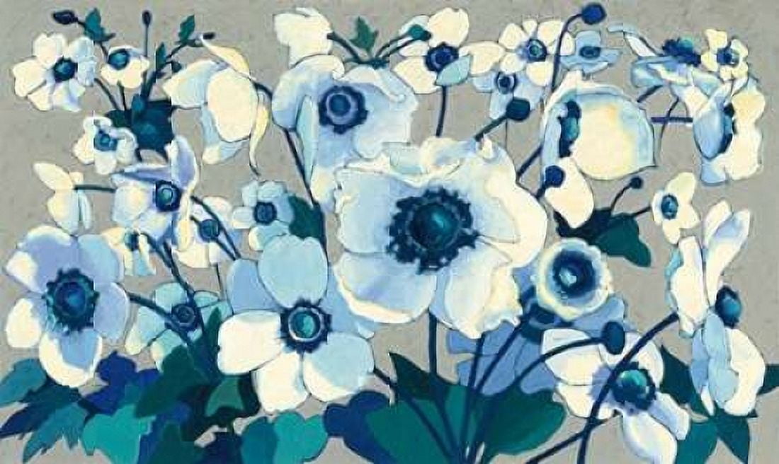 Anemones Japonaises I Canvas Art - Shirley Novak (24 x 36)