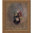 thumbnail image 1 of Anemones and Tulips 20x20 Gold Ornate Wood Framed Canvas Art by Redon, Odilon, 1 of 2