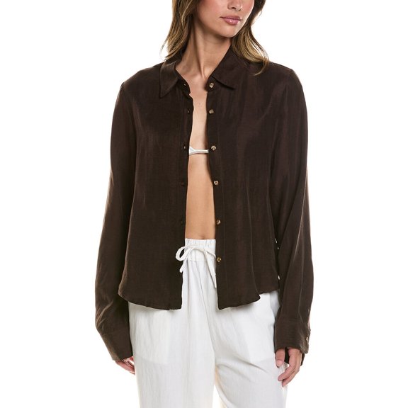 Anemos womens Phillips Button-Down Shirt, xs