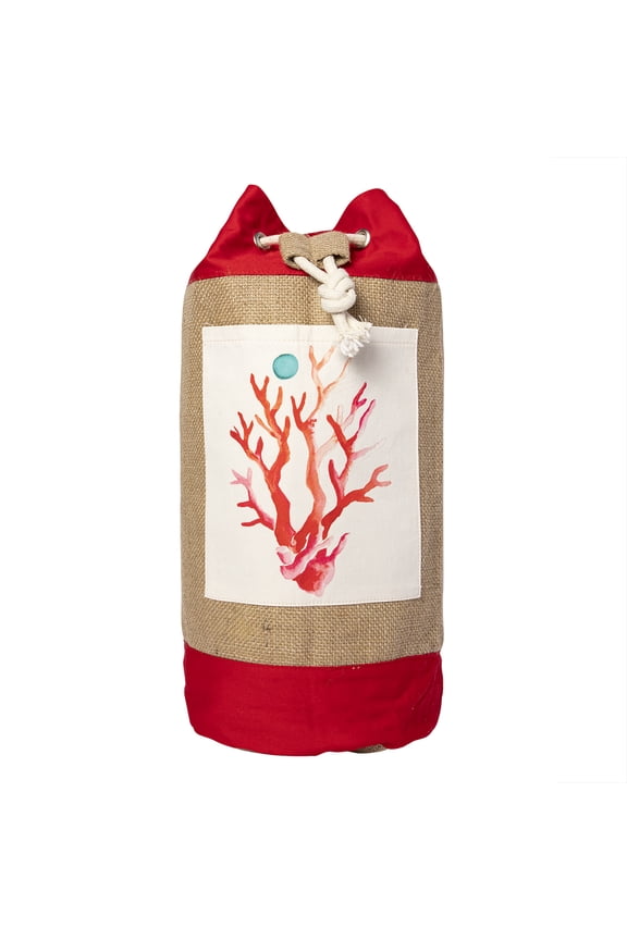Coral Jute Bag