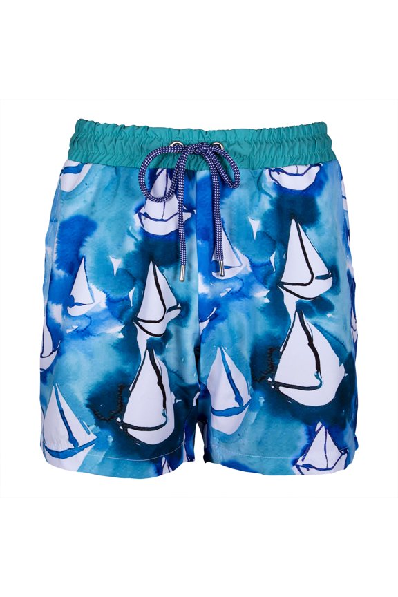 Sailboats Men Swim Trunk S Size
