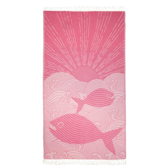 Anemoss Turkish Beach Towel 39 x 70 100% Cotton Extra Large Turkish Peshtemal