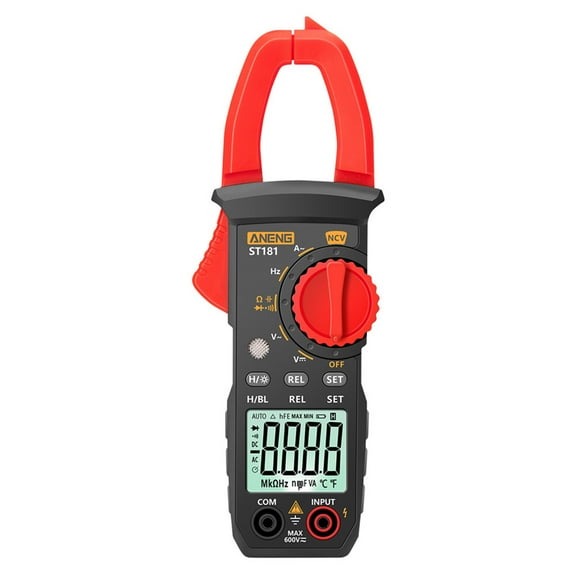 ANENG ST181 4000 Counts Digital AC Current Clamp Meter 400A Automatic Multimeter with Backlight Voltage Meter Clamp Gauge NCV Test Clamp Ammeter Universal Meter Tester Measuring Capacitance