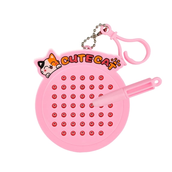 Aneralied CAT Magnetic Drawing Board Keychain – 2-in-1 Maze Toy, Cute Kitten Stress Relief for Adults Travel Office Anxiety