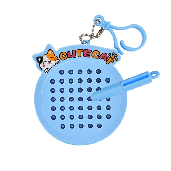 Aneralied CAT Maze Drawing Board Keychain – 2-in-1 Magnetic Stress Relief Toy, Kitten Design for Adults Travel Office