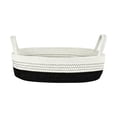 thumbnail image 1 of Aneralied Woven Storage Basket with Handle Boho Cotton Rope Bathroom Countertop Organizer Basket Bathroom Decor 13X6in, 1 of 6