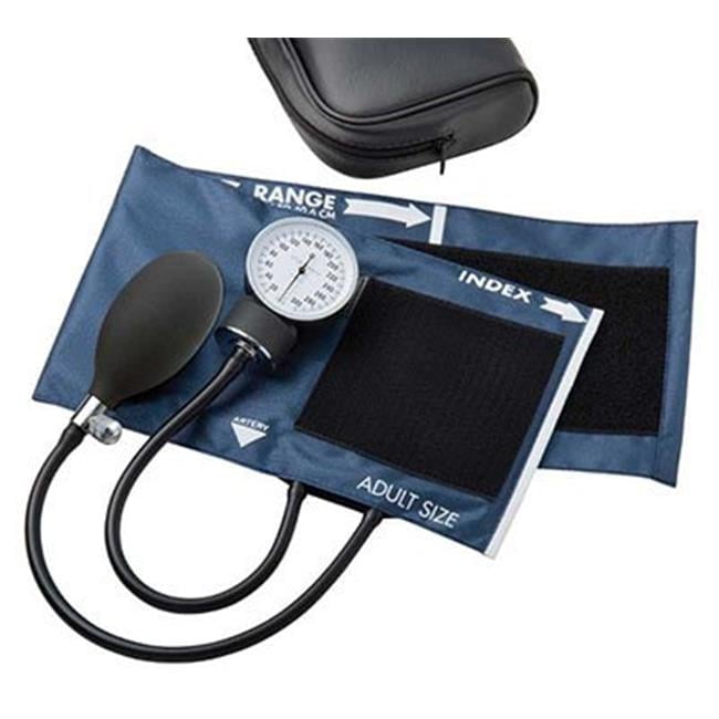 Aneroid Sphyg, Large Adult, Navy, Gen, latex-free