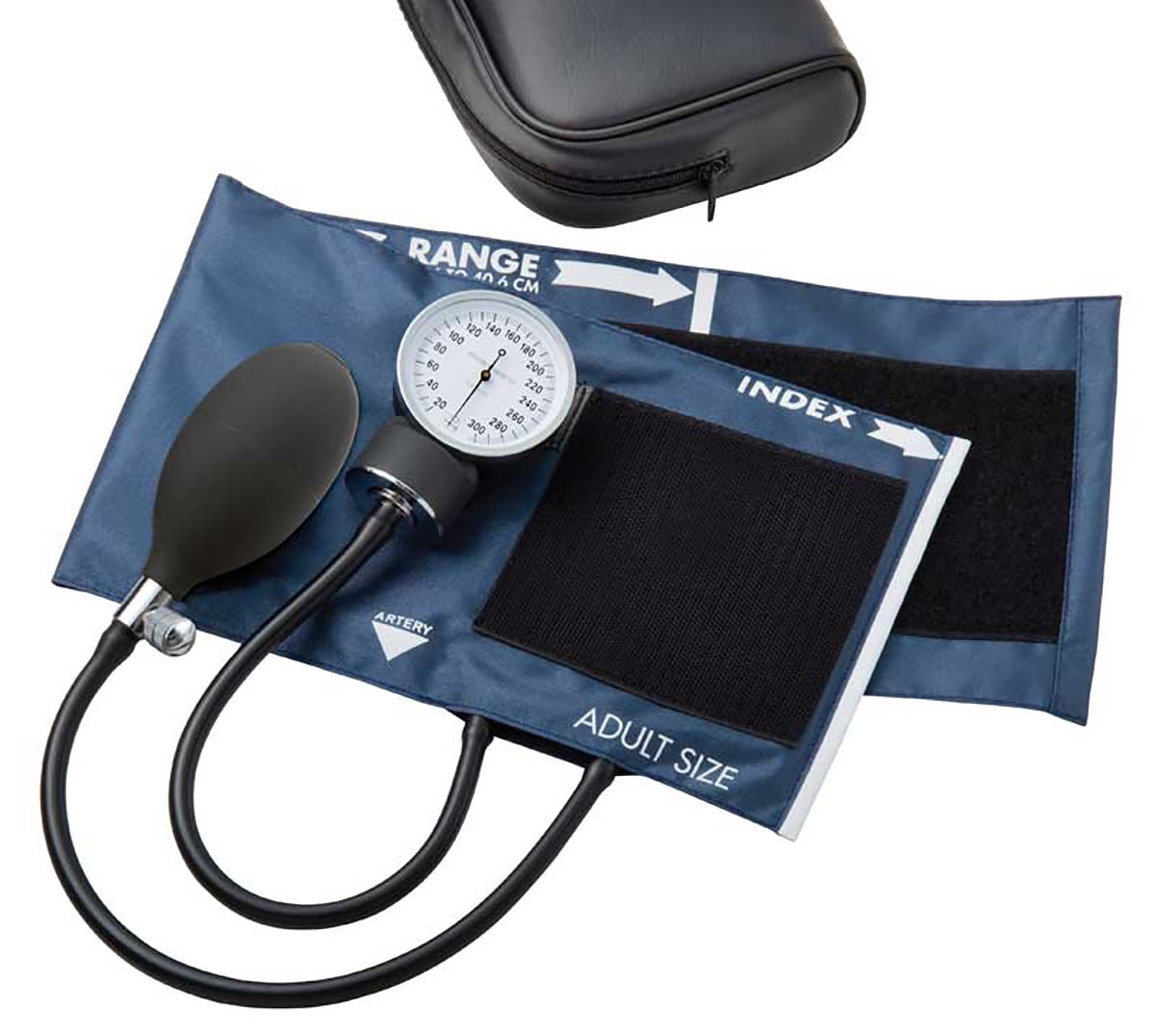 Aneroid Sphyg, Small Adult, Navy, Gen, latex-free