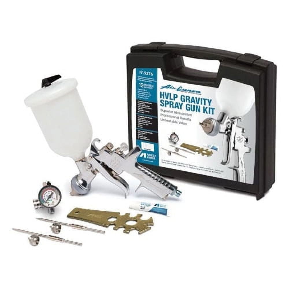 Anest Iwata HVLP Gravity Spray Gun Kit with Nozzles