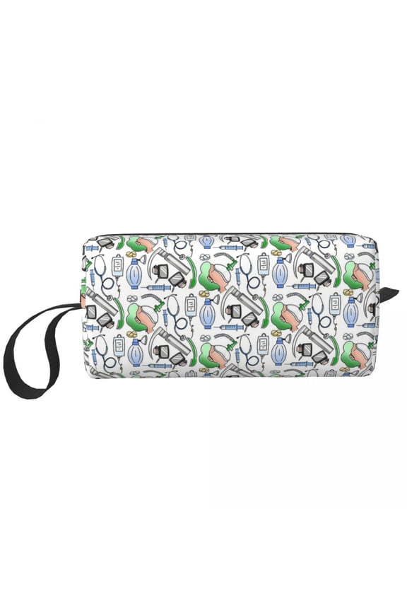 Anesthesia Makeup Bag Cosmetic Organizer Storage Dopp Kit Toiletry Cosmetic Bag for Women Beauty Travel Pencil Case
