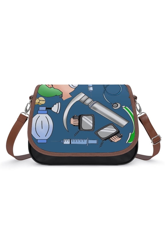 Anesthesia Vintage Crossbody Bag for Women Medium Leather Hobo Bags Shoulder Bag Classic City Leather Satchels