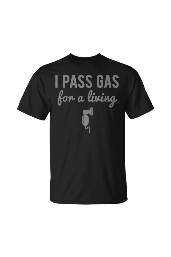 Anesthesiologist Graphic Tee Funny Anesthesia Pass Gas Theme Unisex Adult Cotton T Shirt for Medical Professionals and Casual Wear, Size 4XL, Color Black