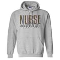 thumbnail image 1 of Anesthetist Nurse Leopard Print Hoodie Sweatshirt Unisex Small Grey, 1 of 5
