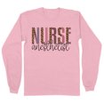 thumbnail image 1 of Anesthetist Nurse Leopard Print Long Sleeve Shirt Unisex Large Pink, 1 of 5
