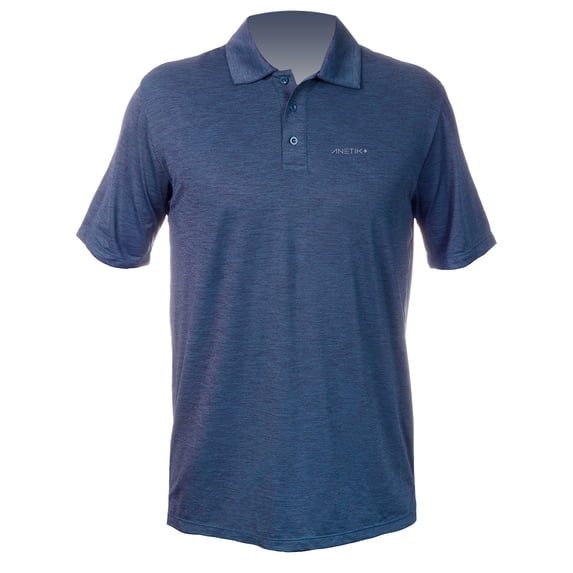 Anetik Mens Links Pro Tech Polo XL Navy heathered (MPHT1S8)