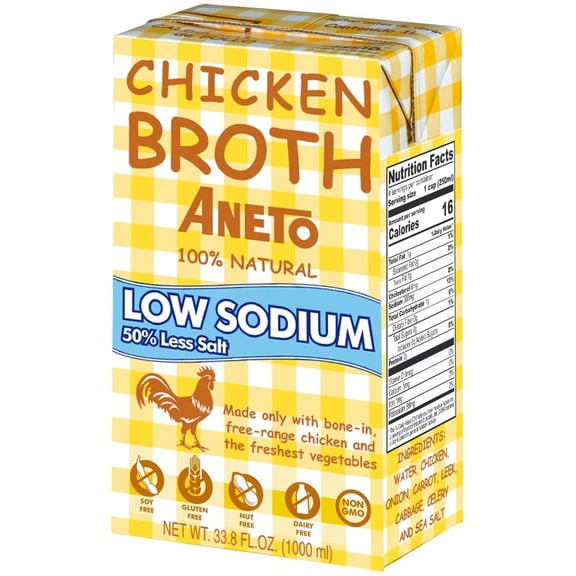 Aneto: Broth Chicken Ls, 1 Lt