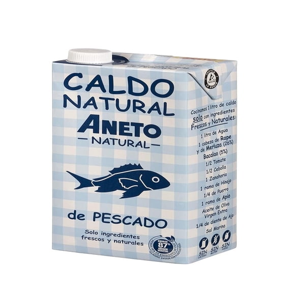 Aneto Fish Broth 1 Lt - Pack Of 6