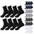 thumbnail image 1 of Anewi Diabetic Socks, Extra Wide Socks for Men, Loose Fit Non Binding Ankle Socks, Thin Seamless Soft Socks for Everyday Wear, 4 Pairs, Multiple Colors, 1 of 9