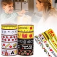 thumbnail image 1 of Anewi Grosgrain Ribbon Back to School Bus Pencil Apple ABC Pattern Fabric Decorative Craft Ribbon for Teacher Appreciation Gifts Wrapping Supplies 1 Roll, 1 of 10