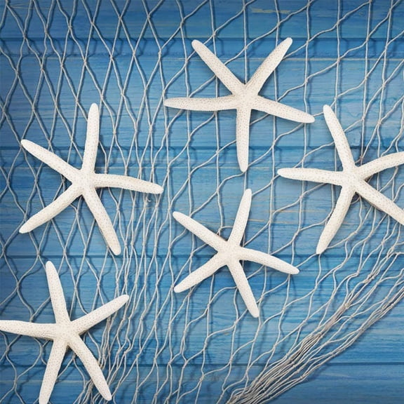Anewi Resin White Starfish Aquarium Decorations, 4 Inch Faux Star Fish Shells Ornaments for Fish Tank, DIY Beach Crafts, Coastal Wedding Theme Party, 10 Count