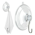 thumbnail image 1 of Anewi Suction Cup Hooks for Shower, 10LB Max Heavy Duty Clear Window Suction Cups with Stainless Steel Hooks, Removable Reusable Towel Hanger, 1 Pack, 1 of 8