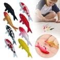 thumbnail image 1 of Anewi Tiny Resin Koi Fish Goldfish Figurines, Mini Plastic Carps for Fairy Garden Supplies, Miniature Ocean Animal Figures, Small Goldfish Ornament, 1-Pack, 1 of 10