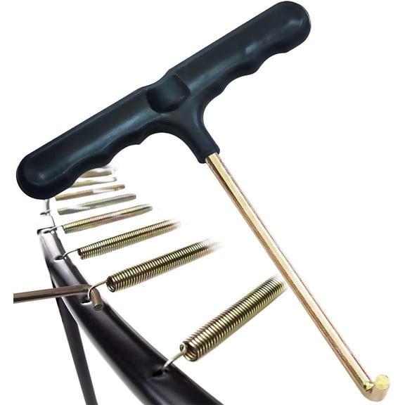 Anewi Trampoline Spring Pull Tool, Ergonomic Heavy Duty T-Hook Spring Puller with Plastic Handle, Universal Installation Hook for Trampoline Springs, 1 Count