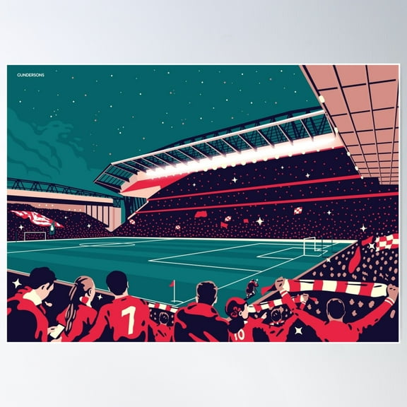 Anfield Poster Wall Art, Modern Wall Decor, 8x12 UNFRAMED
