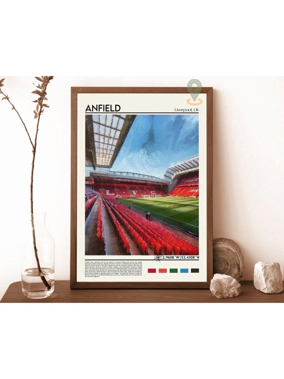 Anfield Print Anfield Wall Art Anfield Poster Anfield Photo Anfield Poster Print Anfield Liverpool Ynwa The Kop Liverpool Fc Poster Wall Art Modern Wall Decor