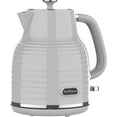 thumbnail image 1 of Anfilank 1.7L Cordless Electric Kettle, Plastic Tea Kettle with Water window And LED Light, Auto Shut-off & Boil-Dry Protection, Grey, 1 of 7