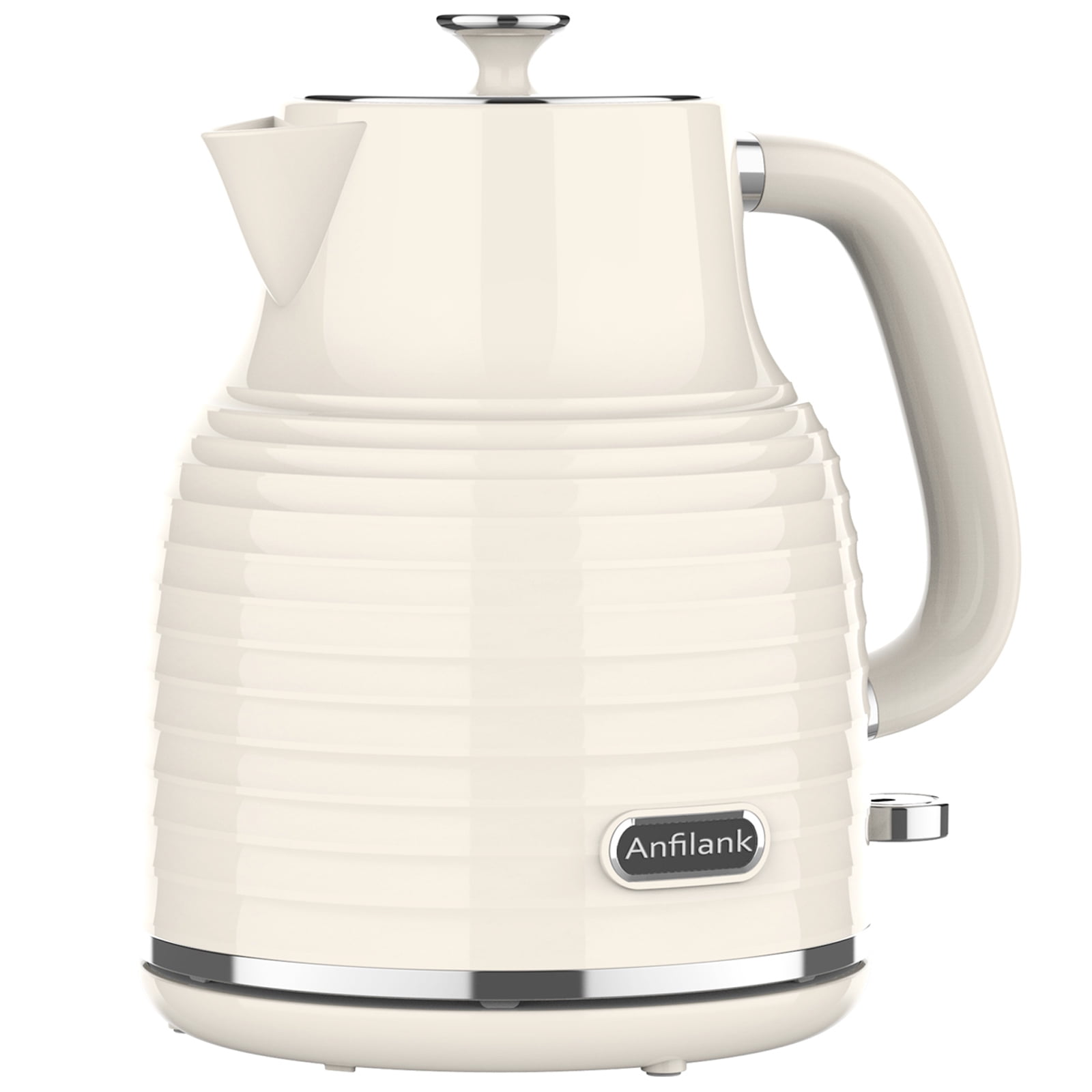 Anfilank 1.7L Cordless Electric Kettle, Plastic Tea Kettle with Water
