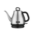 Anfilank 1.0L Electric Gooseneck Kettle, 1500W, BPA Free, Stainless Steel, Auto ShutOff