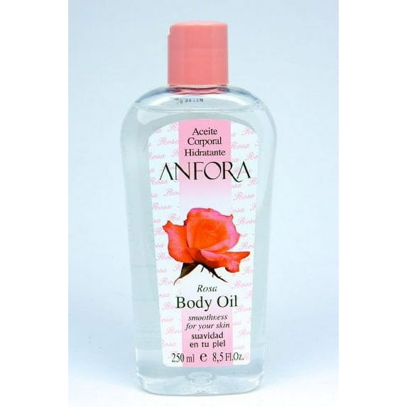 Anfora Aceite Corporal Rosa Body Oil, 8.5 oz, 6 Pack