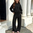 thumbnail image 1 of Angala 2 Piece Outfits For Girls Hooded Long Sleeve Sweatshirt With Jogger Pants Set Girls Fall Season Wear Clothes, 1 of 9