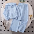 thumbnail image 1 of Angala 2 Piece Outfits For Girls Notch Neck Long Sleeve Striped Shirts With Loose Fit Pants Set Girls Autumn Daily Wear Clothes, 1 of 9