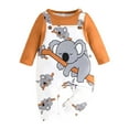 thumbnail image 1 of Angala Baby Boys Romper Jumpsuit Long Sleeve Animal Print Koala Outfit Casual Playwear For 0-18 Months Soft Comfortable Everyday Wear Cozy Stylish Baby Clothes 0-3 Months, 1 of 9