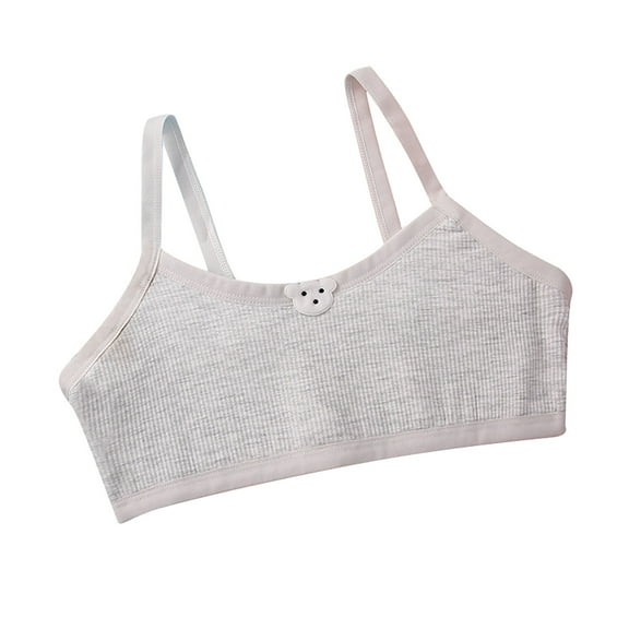 Angala Back Double Mesh Bras For Girls Teen Girls Sports Bras Comfort Soft Solid Color Bras Cute Breathable Practical One Size